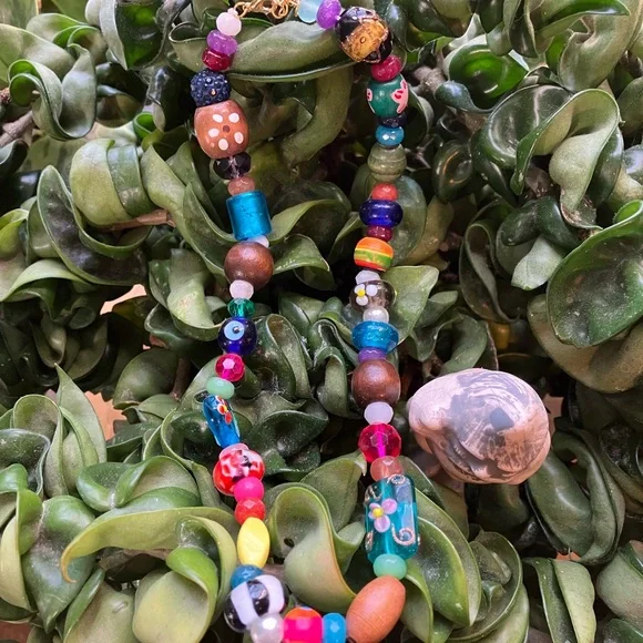 NATURAL LIFE Bohemian Summer Chunky Multicolored Beaded Necklace - Picture 1 of 5